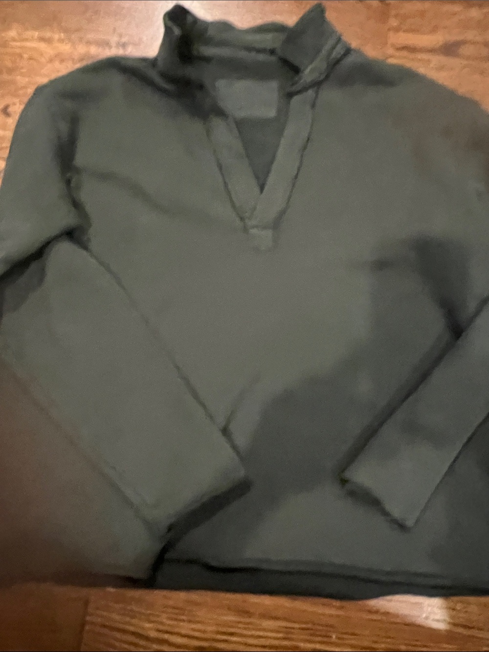 Frank & Eileen Forest Green/ Black V-Neck Sweatshirt